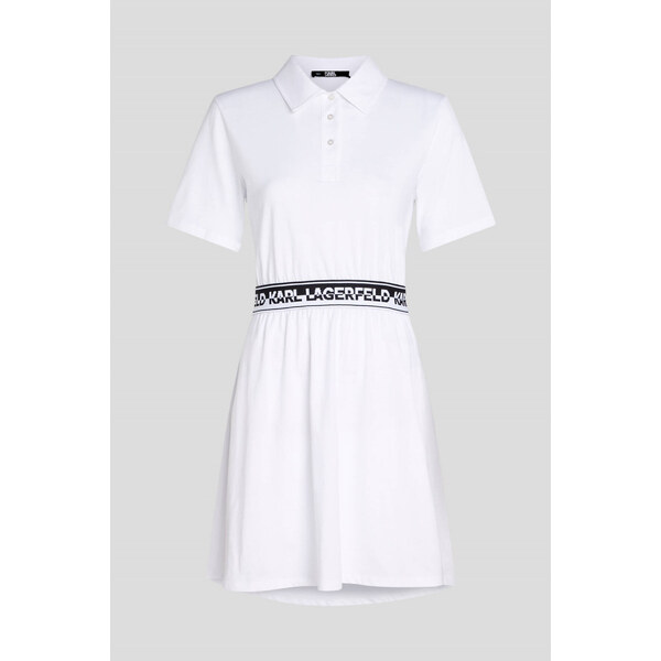 ŠATY KARL LAGERFELD LOGO TAPE SHIRT DRESS 49707318