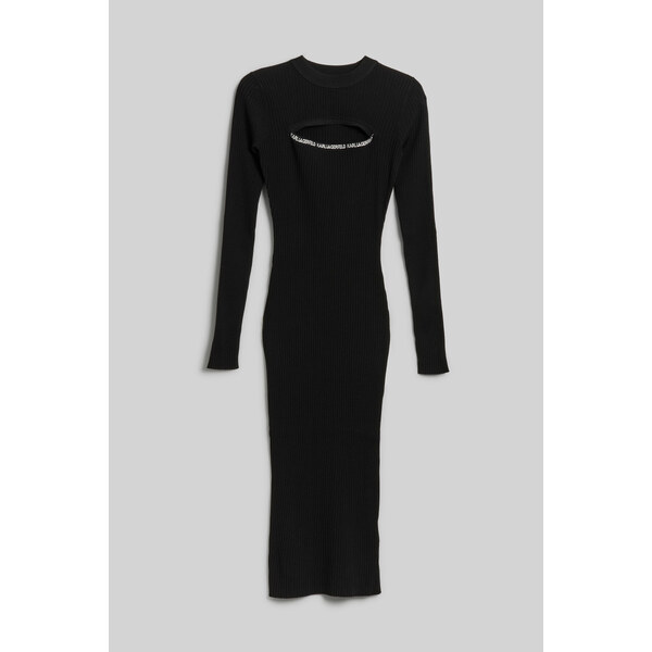 ŠATY KARL LAGERFELD LSLV KNIT DRESS 51002225