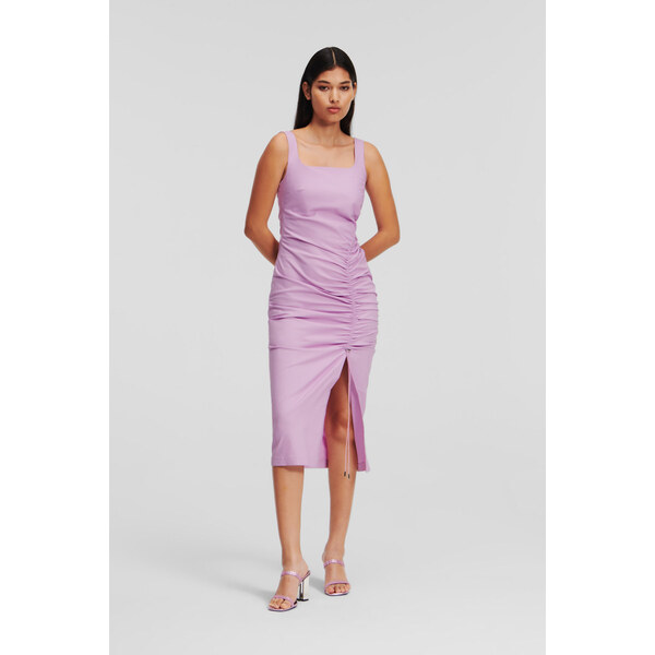 ŠATY KARL LAGERFELD GATHERED STRETCH DRESS 52624585