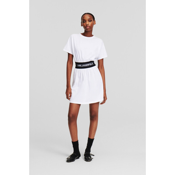 ŠATY KARL LAGERFELD LOGO TAPE T-SHIRT DRESS 55591160