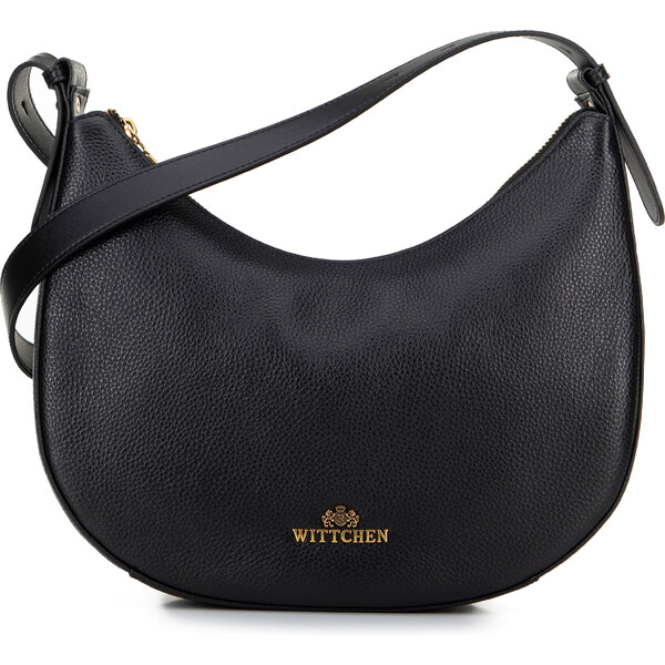 Wittchen Kožená kabelka typu bagetka čierna 100-4E-210-1 66066363