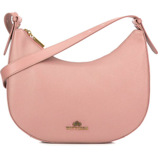 Wittchen Kožená kabelka typu bagetka ružová 100-4E-210-P 66066364