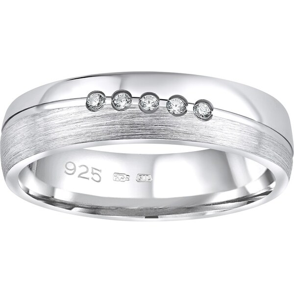 Ligot Strieborný prsteň PRESLEY v prevedení so zirkónmi 62426470