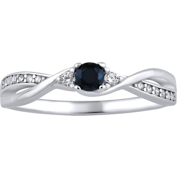 Ligot Strieborný prsteň s pravým prírodným zafírom 62426481