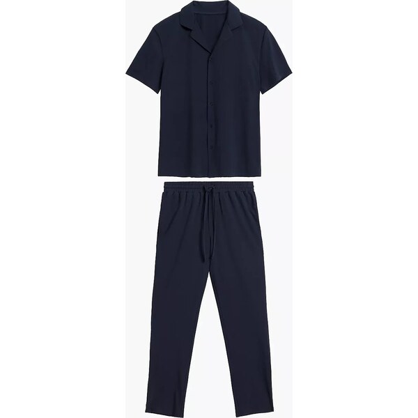 Klasické pánske pyžamo so zapínaním na gombíky Atlantic BNMP-002 kr/r 62426995