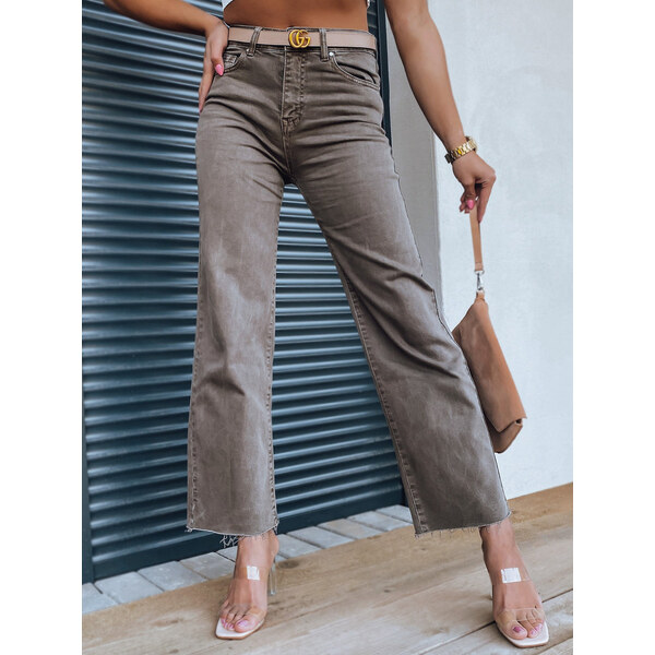 BASIC Hnedé široké džínsy NARIN UY1329 35600110