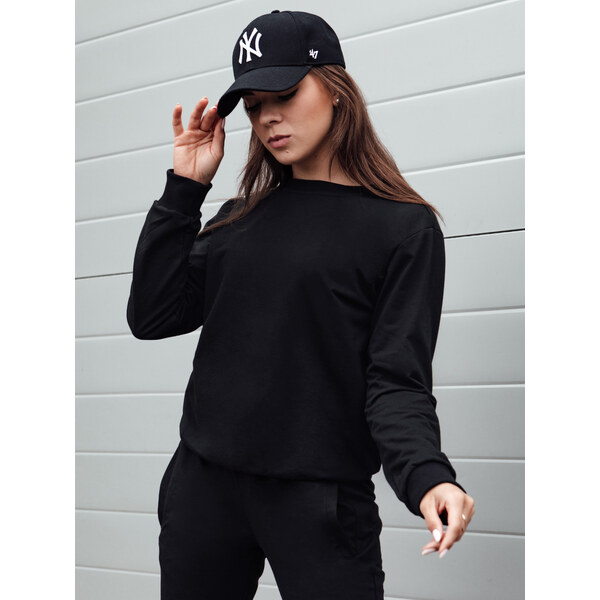 Čierna dámska basic mikina GLAMFLAIR BY1319 56436992