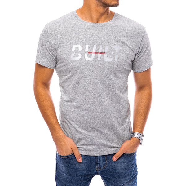 BASIC Svetlosivé tričko Built not bought RX4726 30246482