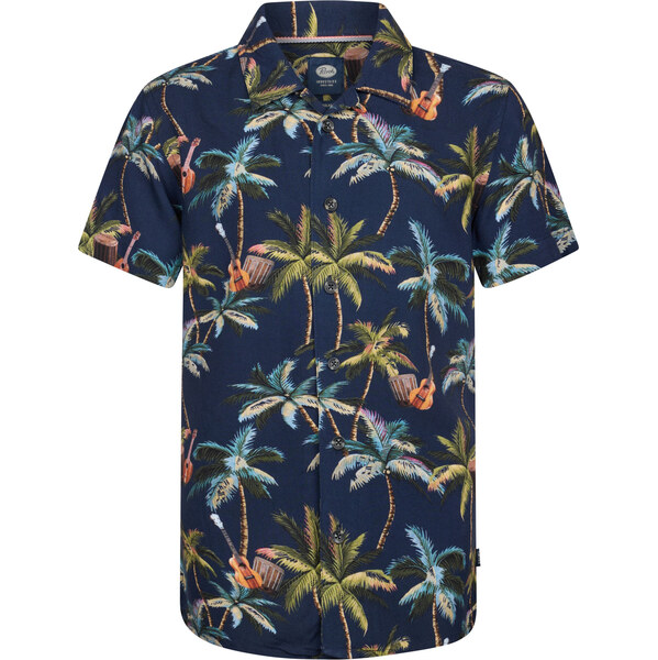 Petrol Industries Košeľa Mojave námornícka modrá / svetlomodrá / 62433946