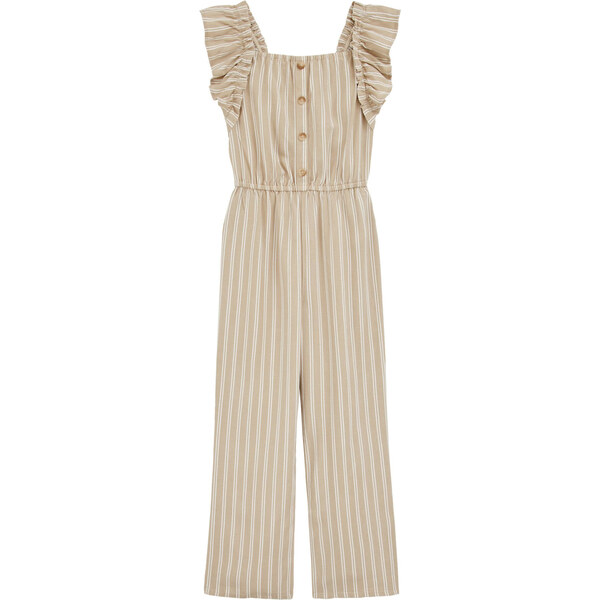 WE Fashion Overal béžová / biela 63157435