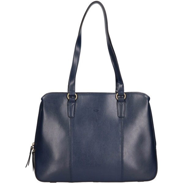 Elegantná dámska kožená kabelka Katana Paloma - modrá 64567035