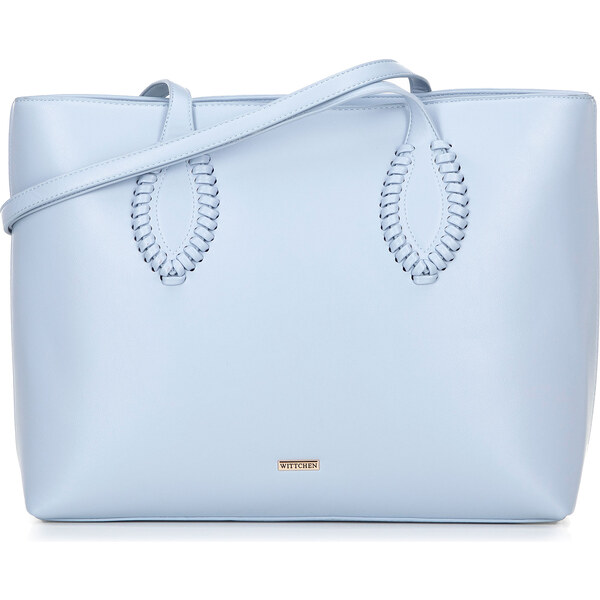 Wittchen Dámska shopperka z ekologickej kože s pletenými akcentmi 66066418