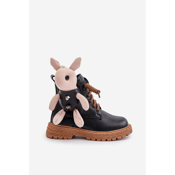 Skórzane Ocieplane Botki Dziecięce Na Zamek Z Misiem Vinceza 36261 66661183