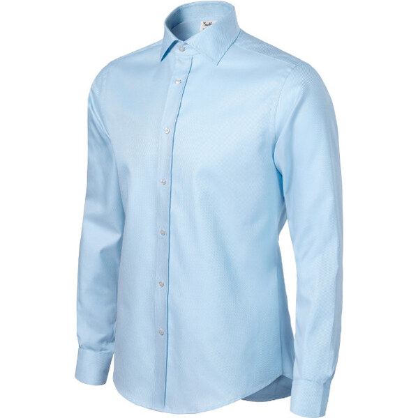 MALFINI, a.s. Pánska košeľa Journey slant modrá/biela 62441065