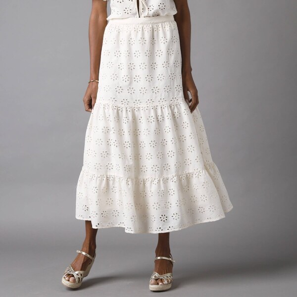 Dlhá sukňa z madeiry ražná 040 Blancheporte 62445665