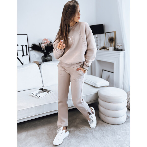 BASIC Béžová zateplená tepláková súprava FILAR AY0752 36584916