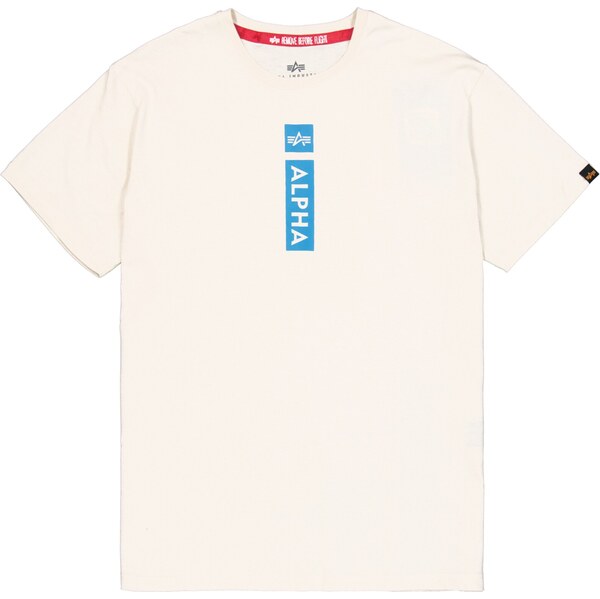 ALPHA INDUSTRIES Tričko modrá / biela 62464197