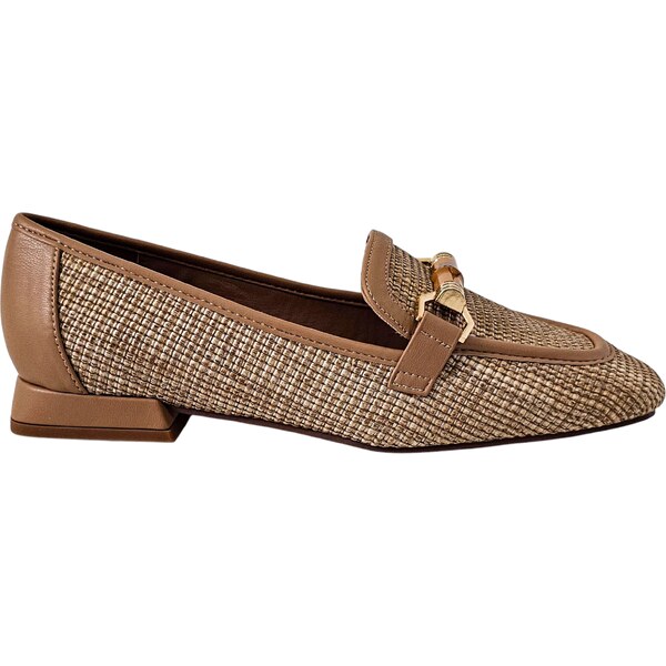 Dámske mokasíny Laura Biagiotti Raffia Brown 62462450