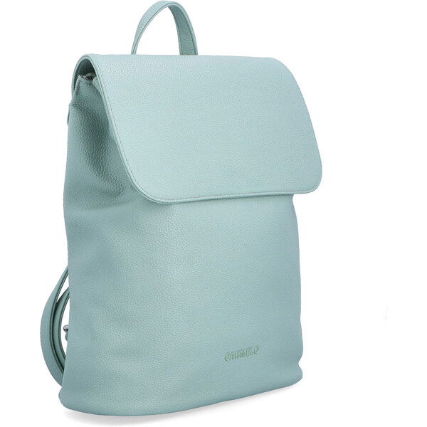 Mestský batoh zo syntetickej kože Carmelo zelená 4276 SZE 64020615