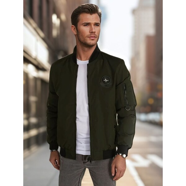 Dstreet Moderná zelená bomber bunda 62464884