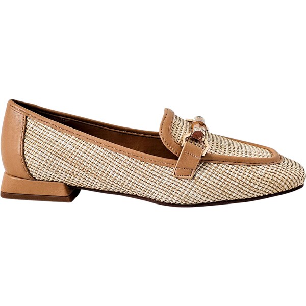 Dámske mokasíny Laura Biagiotti Raffia Tan 62465005