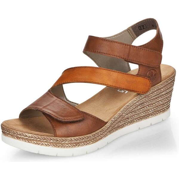Dámske sandále RIEKER 61922-24 hnedá S3 53066063
