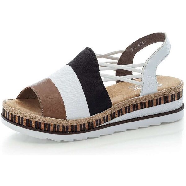 Dámske sandále RIEKER V79S1-65 biela S3 34837870