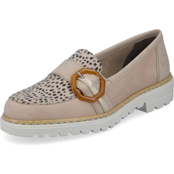 Dámske mokasíny RIEKER 54864-60 béžová S3 37789363