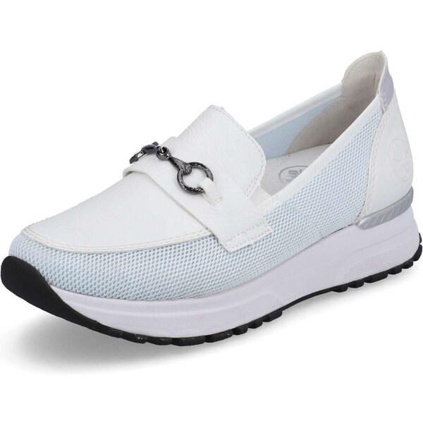 Dámske mokasíny RIEKER N7455-80 biela S3 37789364