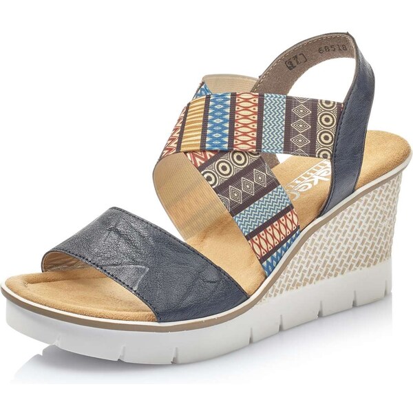 Dámske sandále RIEKER 68518-14 modrá S3 15645991