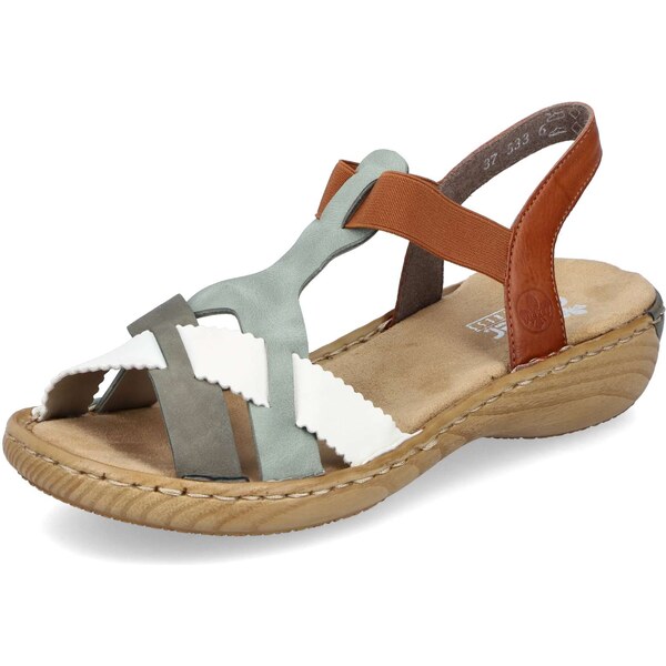 Dámske sandále RIEKER V2779-90 zelená S3 37962396