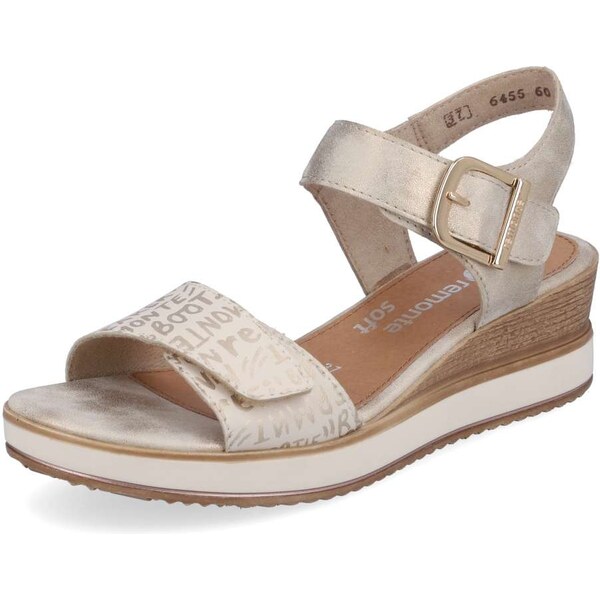 RIEKER Dámske sandále REMONTE D6455-60 béžová S3 37923766