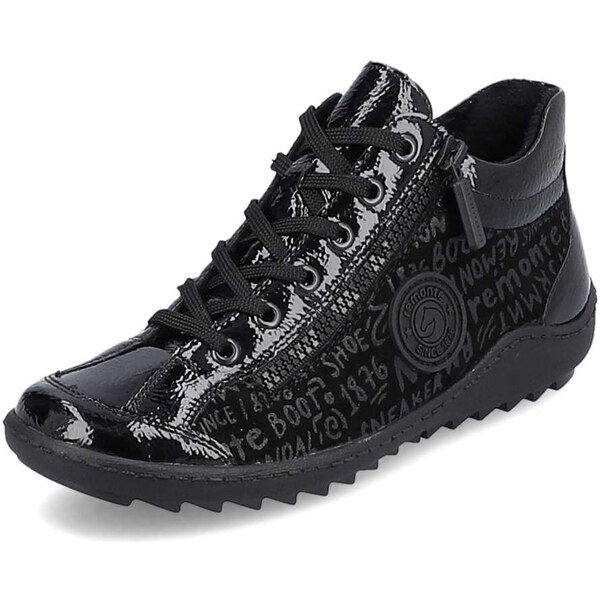 RIEKER Dámska členková obuv REMONTE R1477-01 čierna W3 44428564