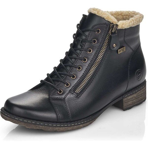 RIEKER Dámska členková obuv REMONTE D4372-01 čierna W3 37981950