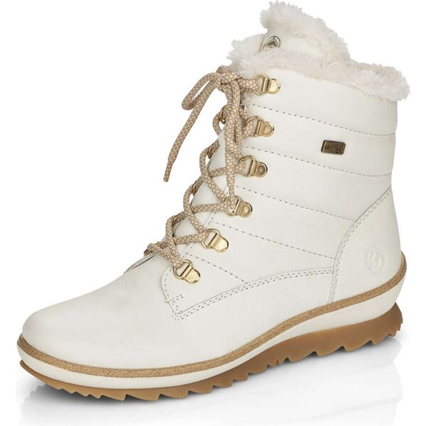 RIEKER Dámska členková obuv REMONTE R8480-80 biela W5 64354984