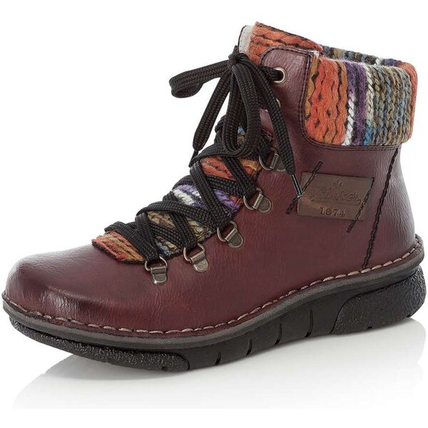 Dámska členková obuv RIEKER 73343-35 červená W3 15563760