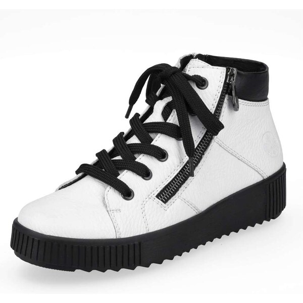 Dámska členková obuv RIEKER M6434-80 biela W3 35311534