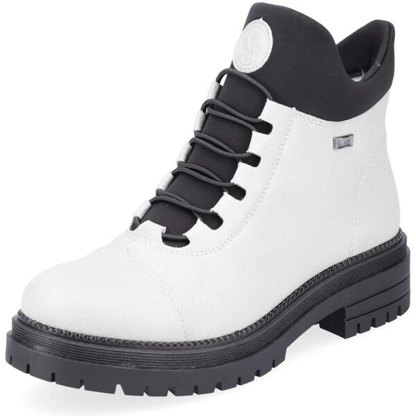 Dámska členková obuv RIEKER Y3163-80 biela W3 47931990