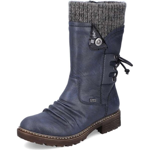 Dámske čižmy RIEKER Z4750-15 modrá W3 35683684