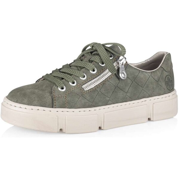 Dámske tenisky RIEKER N5935-54 zelená W3 37509607