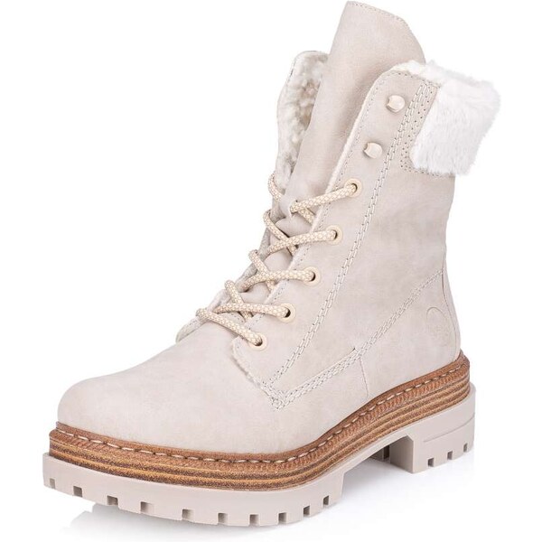 Dámska členková obuv RIEKER 75630-62 béžová W3 46375674