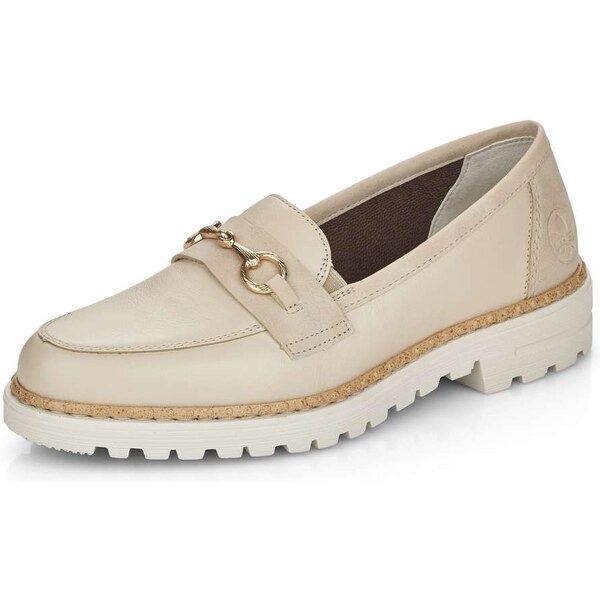 Dámske mokasíny RIEKER 54862-80 béžová S4 42649150
