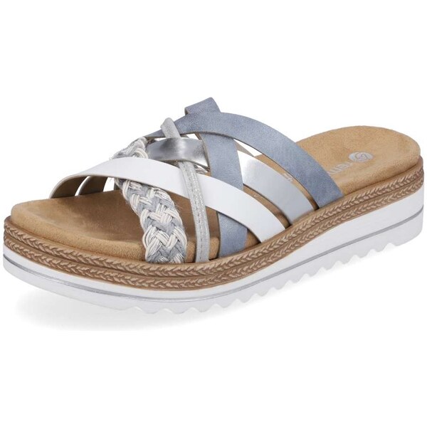 RIEKER Dámske šľapky REMONTE D0Q50-12 modrá S4 44418082