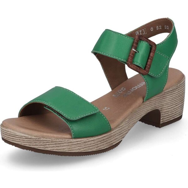 RIEKER Dámske sandále REMONTE D0N52-52 zelená S4 48764238
