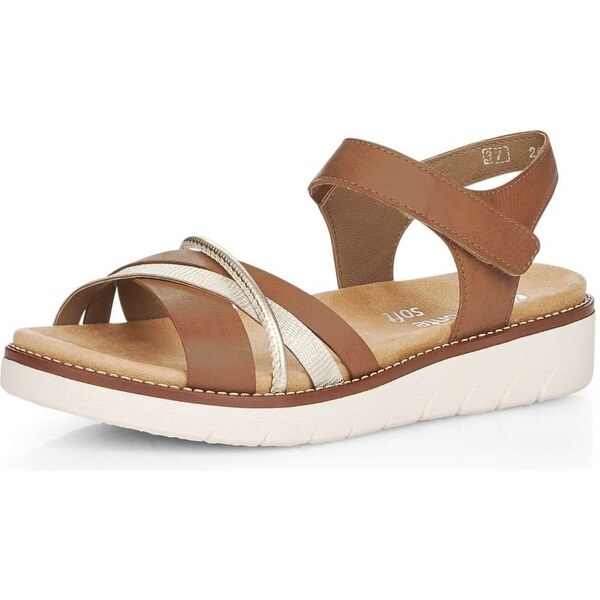 RIEKER Dámske sandále REMONTE D2058-24 hnedá S4 15787369