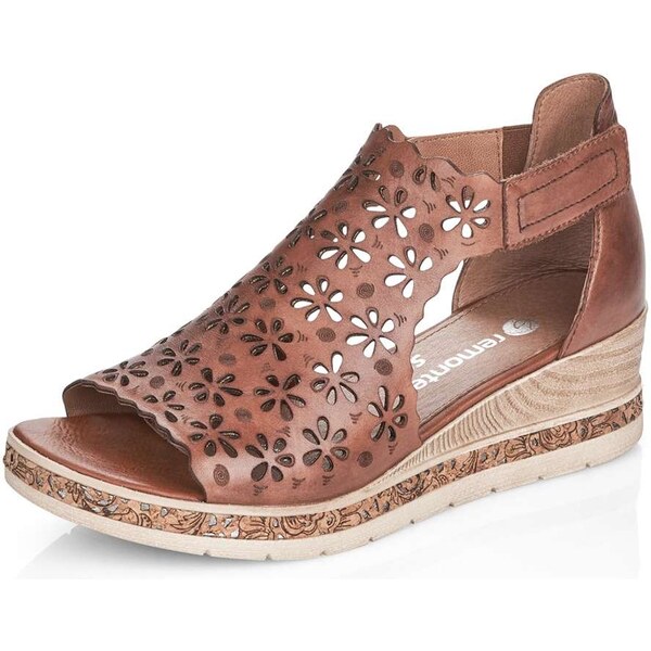 RIEKER Dámske sandále REMONTE D3056-24 hnedá S4 22439164