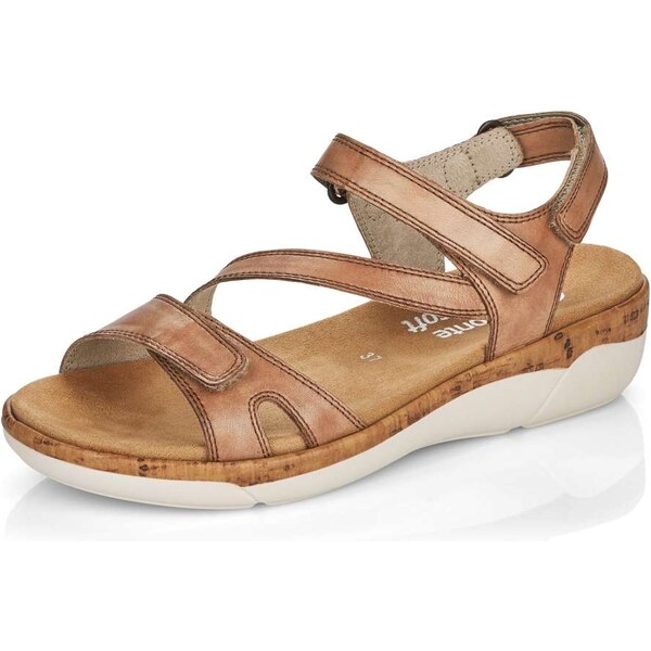RIEKER Dámske sandále REMONTE R6850-22 hnedá S4 29374250