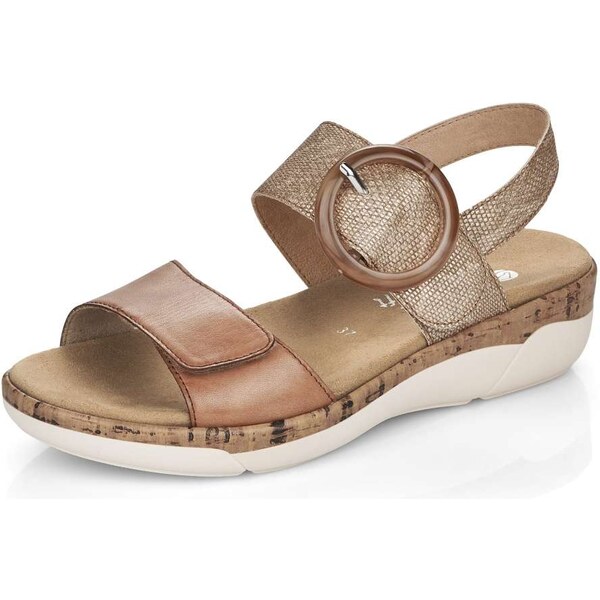 RIEKER Dámske sandále REMONTE R6853-90 hnedá S6 29374251