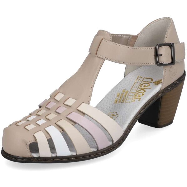 Dámske sandále RIEKER 40973-60 béžová S4 40737251