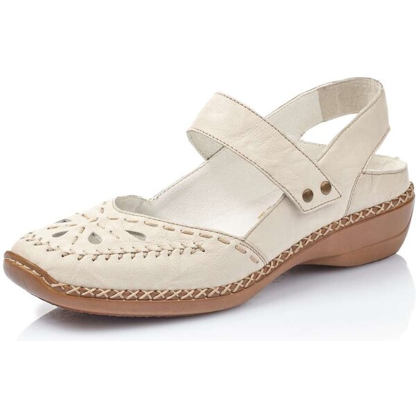Dámske sandále RIEKER 41391-60 béžová S4 30503588